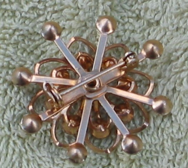 Rhinestone Snowflake Brooch Pin