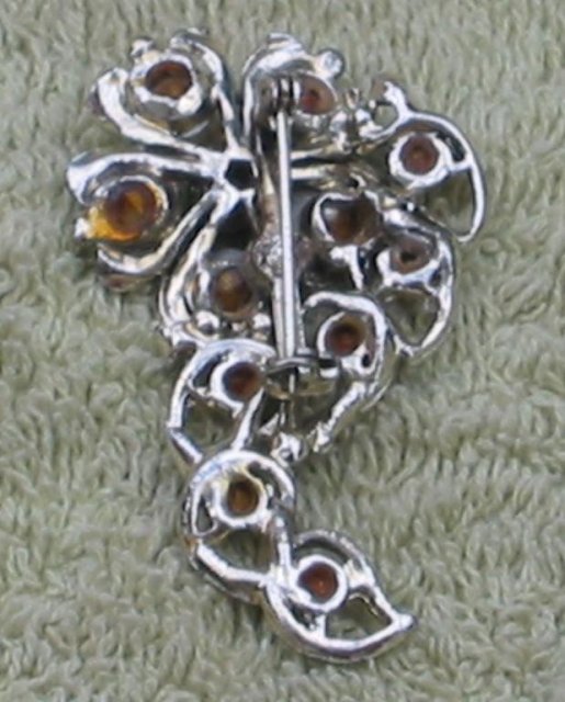 Crystal Pin brooch