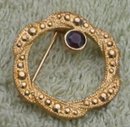 Circle Wreath Pin Brooch