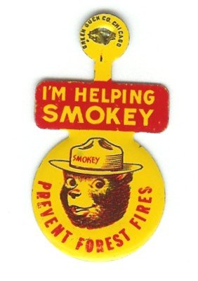 Smokey the Bear Lapel Pin