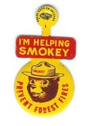 Smokey the Bear Lapel Pin