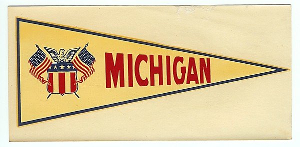 Michigan Water Dip Decal Sign