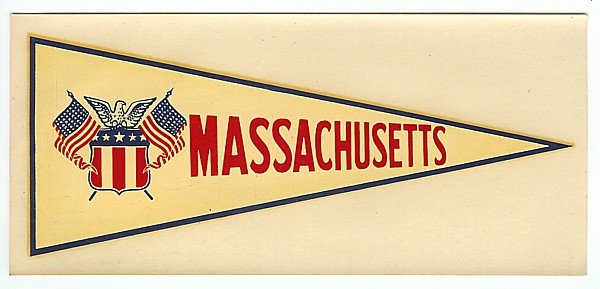 Massachusetts Water Dip Decal Sign