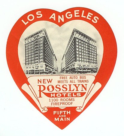 Rossyln Hotels Luggage Label