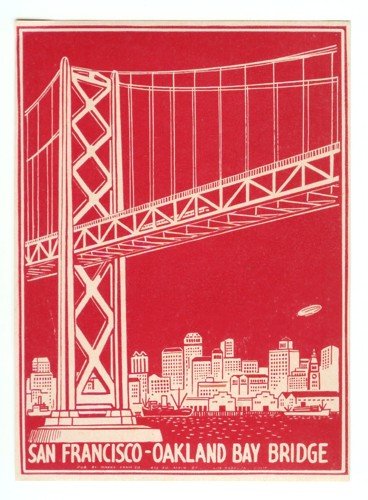 San Fransico Bridge Luggage Label