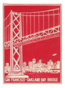 San Fransico Bridge Luggage Label