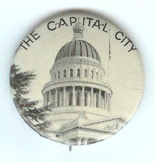 Sacramento CA Pinback Pin