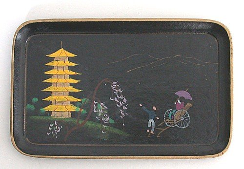 Japanese Tip Tray - Black Lacquer