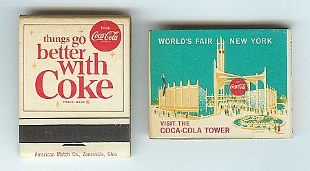Coca-Cola Soda World's Fair Matchbook