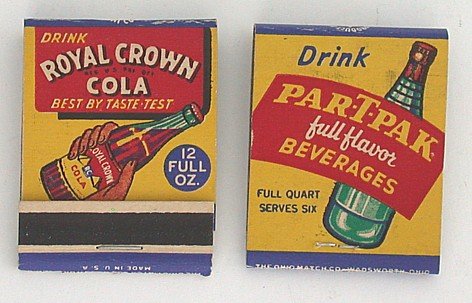 Royal Crown Soda Matchbook
