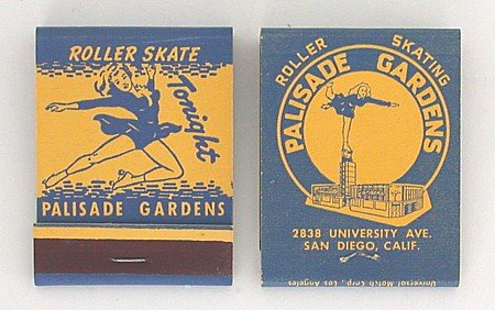 Roller Skating Rink Matchbook