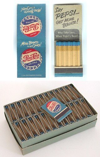 Pepsi Cola Soda Matchbooks Lot