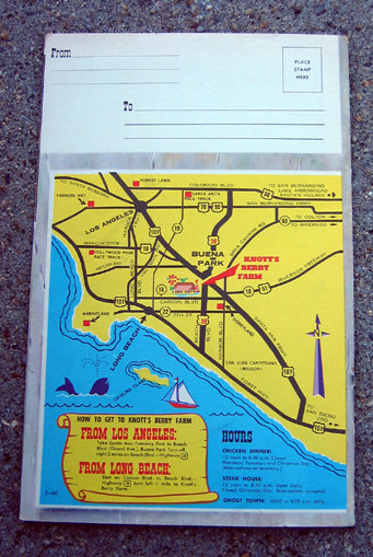Old Vintage 1960 KNOTTS BERRY FARM GUIDE