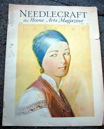 Old vintage 1932 NEEDLECRAFT MAGAZINE ukraine