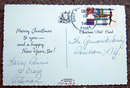 old vintage 1983 CHRISTMAS CAT postcard