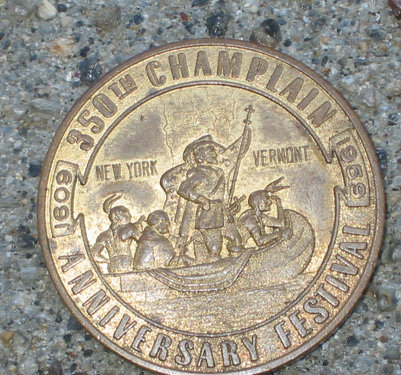 old vintage 1959 NY SOUVENIR anniversary COIN