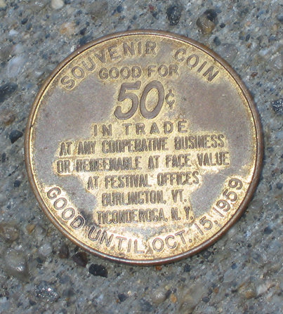 old vintage 1959 NY SOUVENIR anniversary COIN