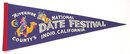 Old vintage 1950s INDIO CA Felt Pennant