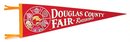 old vintage 1950s DOUGLAS COUNTY FAIR felt pennant