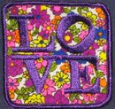 old vintage NOS 1960s HIPPIE PATCH ~ LOVE