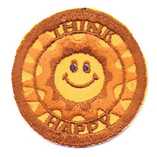 old vintage HAPPY SUNSHINE LOVE PATCH
