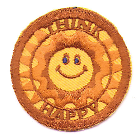 old vintage HAPPY SUNSHINE LOVE PATCH