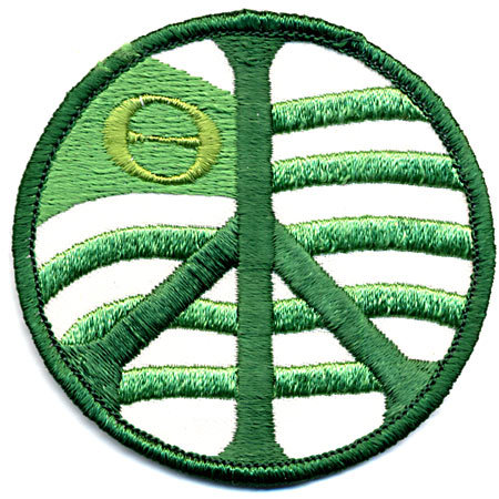 old vintage GREENPEACE hippy patch
