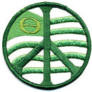 old vintage GREENPEACE hippy patch