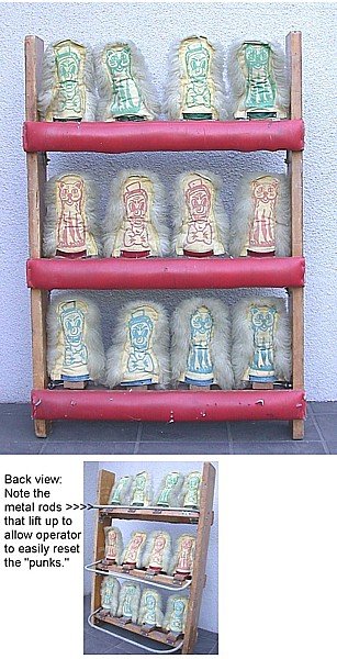 old vintage 1950s CARNIVAL CIRCUS CAT RACK GAME