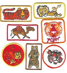 old vintage CIRCUS CARNIVAL PATCHES