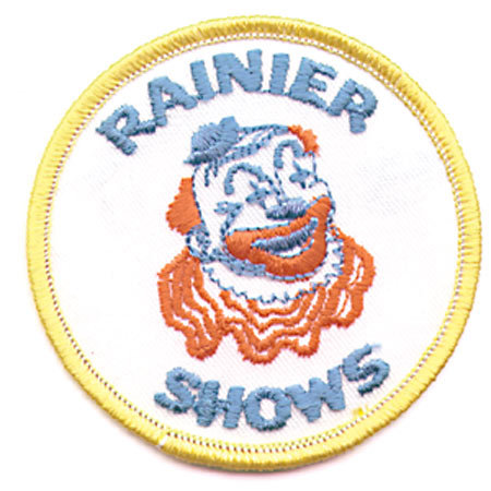 old vintage RANIER SHOWS CLOWN patch