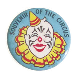 old vintage SOUVENIR OF CIRCUS pinback button