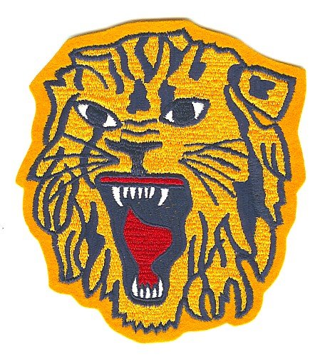 old vintage CIRCUS TIGER PATCH ~ 1950s