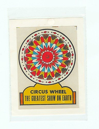 old vintage WATER DIP CIRCUS WHEEL decal sign