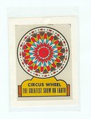old vintage WATER DIP CIRCUS WHEEL decal sign