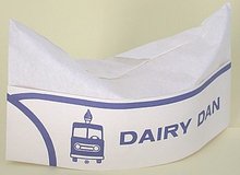 old vintage DAIRY DAN MILK CONCESSION hat