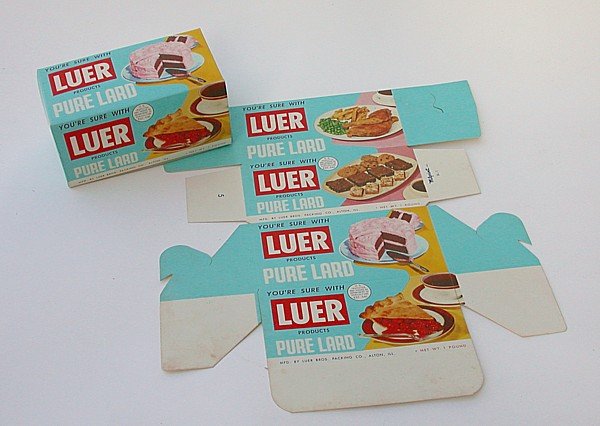 Luer Lard Box - 1950s