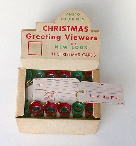 vintage CHRISTMAS VIEWERS store display xmas