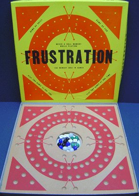 old vintage 1964 FRUSTRATION BOARD GAME