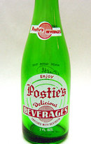 old vintage 1960s POSTIE's ACL Soda Bottle