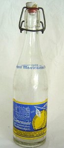 OLD Vintage German ACL Painted Limonade Bottle