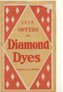 old vintage 1910 DIAMOND DYES pamphlet KY