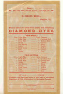 old vintage 1910 DIAMOND DYES pamphlet KY