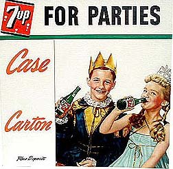 7up Soda Party Sign 1950s