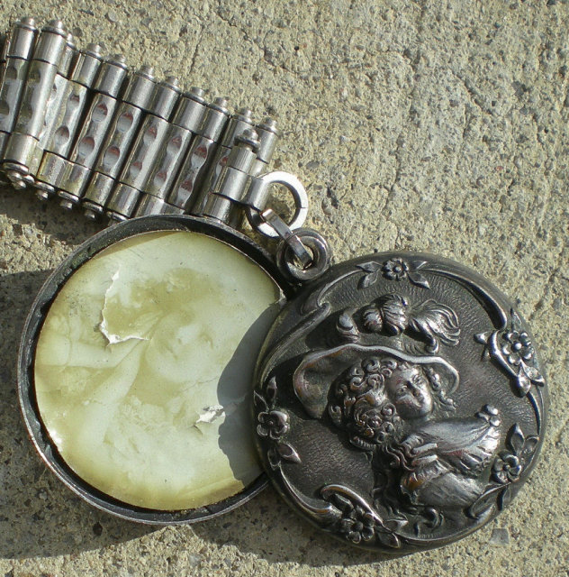 Silver Watch Chain Locket