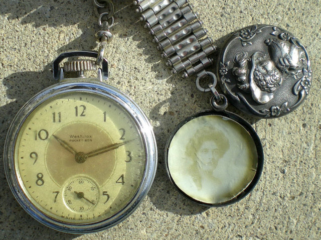 Silver Watch Chain Locket