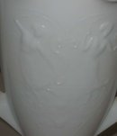 Milk Glass Dancing Lady Vase