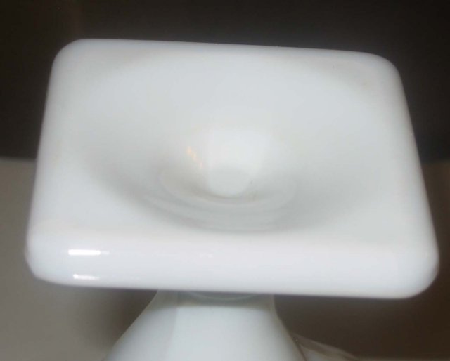 Milk Glass Dancing Lady Vase