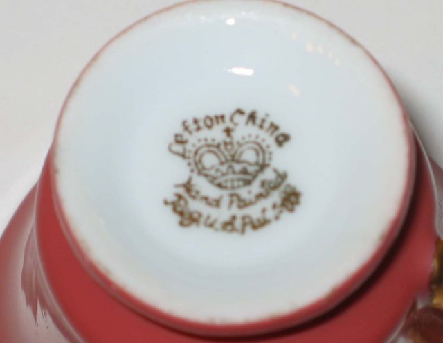 old vintage LEFTON DEMI CUP and SAUCER