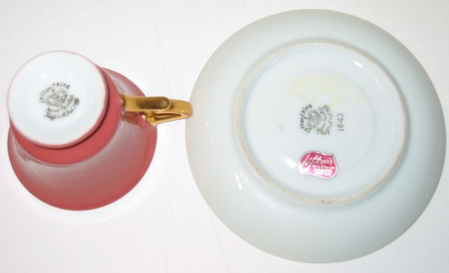 old vintage LEFTON DEMI CUP and SAUCER